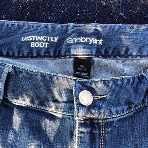 Distressed Lane Bryant Distinctly Boot Cut Jeans